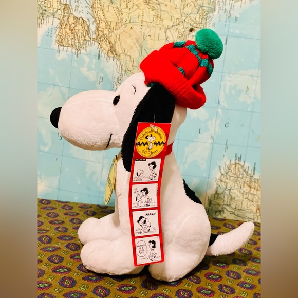 Snoopy Christmas Plushie 60th Anniversary Edition - Picture 2 of 6